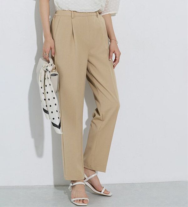Pierrot（ピエロ）の「【選べる丈】高見えゆるテーパードパンツ（フルレングスパンツ）」｜詳細画像