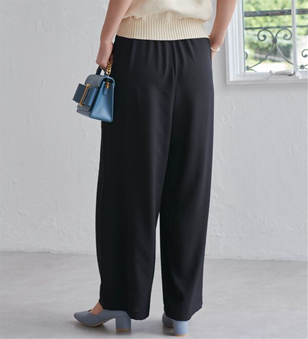 RANAN（ラナン）の「ひんやり！リラックスタックワイドパンツ（ワイドパンツ・ガウチョ）」｜詳細画像