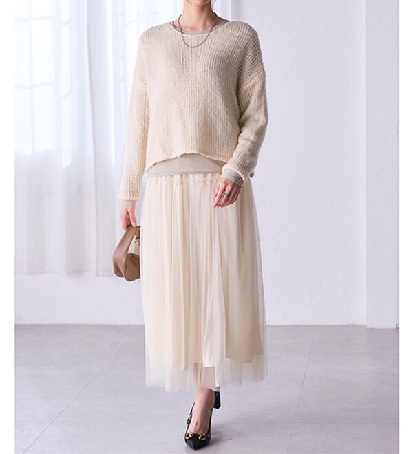 RANAN（ラナン）の「モヘアタッチローゲージシアーニット（ニット・セーター）」｜詳細画像