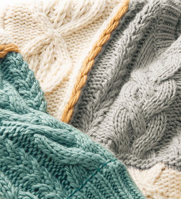 ルフラン（ルフラン）の「パッチワークのゆるニット（ニット・セーター）」｜詳細画像