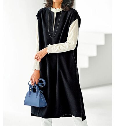 BELLUNA（ベルーナ）の「ウール調素材キーネックワンピース（その他ワンピース）」