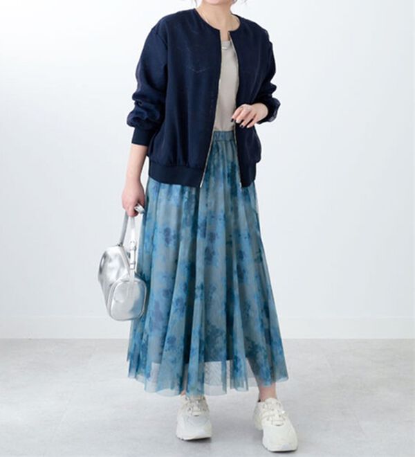 BELLUNA（ベルーナ）の「上品レース使いシアーブルゾン（ブルゾン）」｜詳細画像