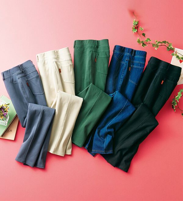 ルフラン（ルフラン）の「【５本組】ムーブ美脚ストレッチパンツ（フルレングスパンツ）」｜5本組