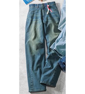 ルフラン（ルフラン）の「旬顔で楽ちん。カーブデニムパンツ（フルレングスパンツ）」｜オーバーダイ