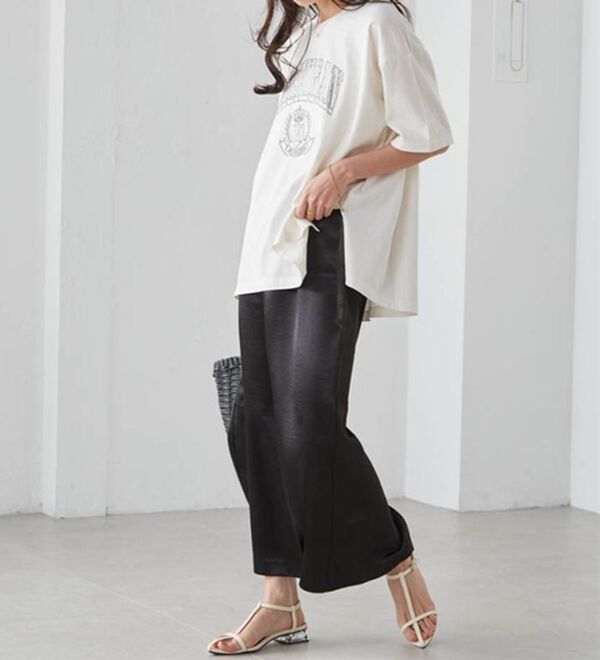 RANAN（ラナン）の「シャイニーサテンナロースカート（ロングスカート）」｜詳細画像