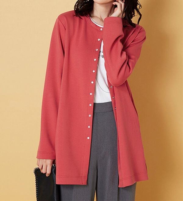 BELLUNA（ベルーナ）の「時短コーデ！ダンボール素材ロングカーデアンサンブル（アンサンブル）」｜詳細画像