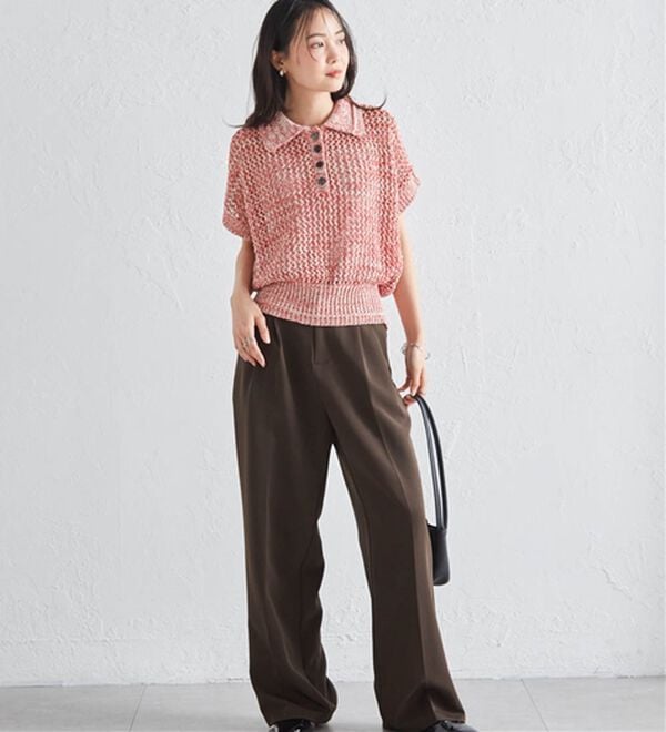 RANAN（ラナン）の「クロシェメッシュポロニット（ニット・セーター）」｜詳細画像