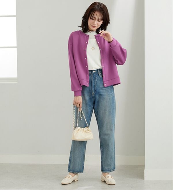 BELLUNA（ベルーナ）の「きれい見えスナップボタンカーディガン（ニットカーディガン）」｜詳細画像