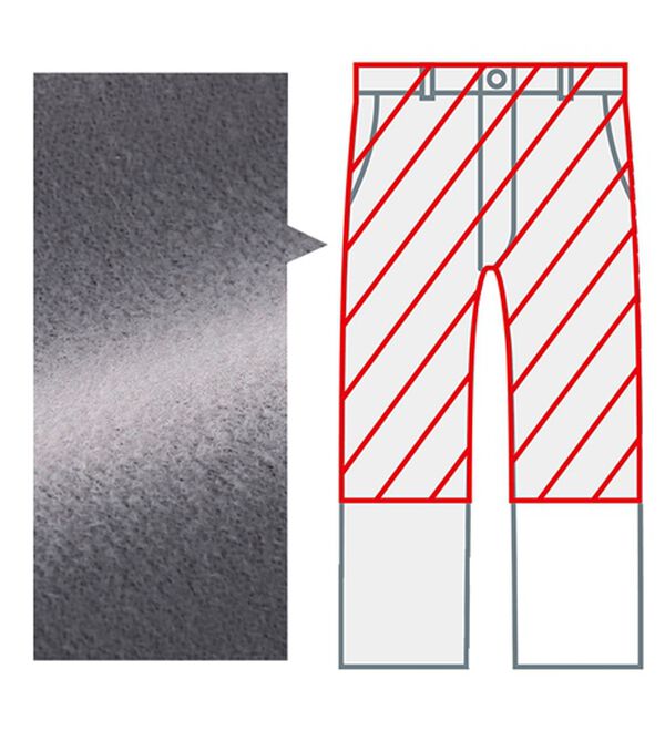 「裾上げ済コンビネーションスラックス　暖か裏地付（メンズスラックス）」｜詳細画像