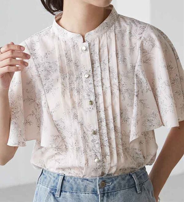 RANAN（ラナン）の「【新色追加】ひんやり！ピンタックフレアー袖ブラウス（ブラウス）」｜詳細画像