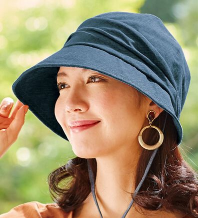 「小顔見えＵＶクロッシェ（帽子）」