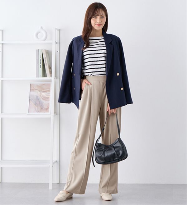 alotta（アロッタ）の「ぐーんと伸びる！ラクして美脚ワイドパンツ（ワイドパンツ・ガウチョ）」｜詳細画像