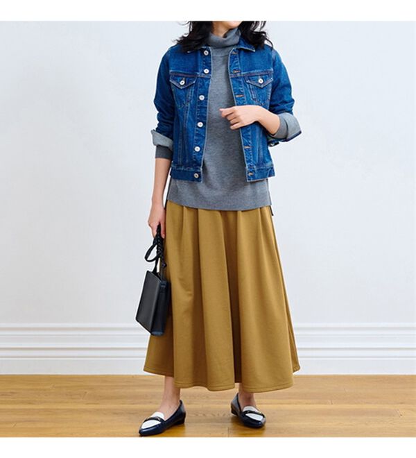 RANAN（ラナン）の「あったか！裏起毛ロングフレアースカート（ロングスカート）」｜詳細画像