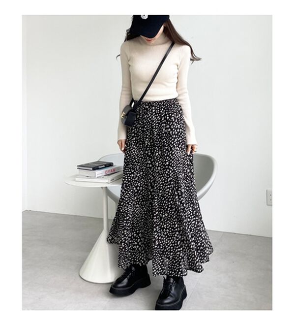 GeeRA（ジーラ）の「切替フレアーロングスカート（ロングスカート）」｜詳細画像