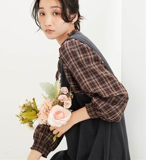 BELLUNA（ベルーナ）の「フリル衿異素材切替ワンピース（その他ワンピース）」｜詳細画像