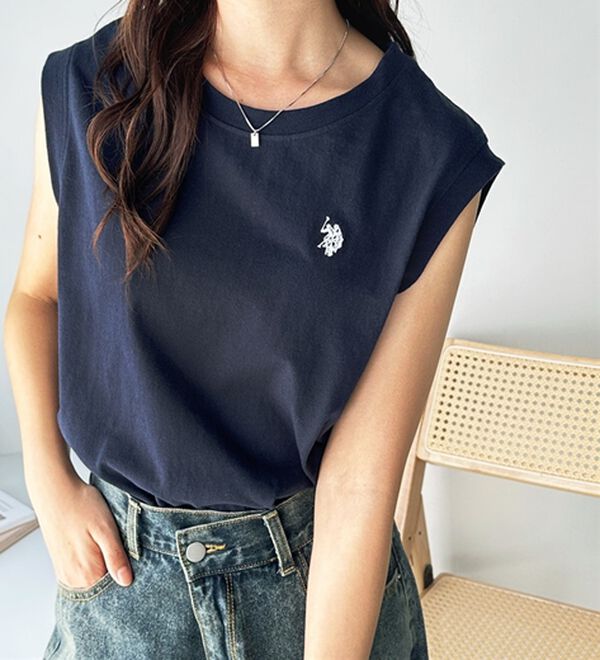 GeeRA（ジーラ）の「【Ｕ．Ｓ．　ＰＯＬＯ　ＡＳＳＮ．】ノースリＴシャツ（タンクトップ・キャミソール）」｜詳細画像