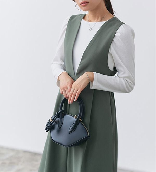 Pierrot（ピエロ）の「ウエストマークジャンパースカート（ジャンパースカート）」｜詳細画像