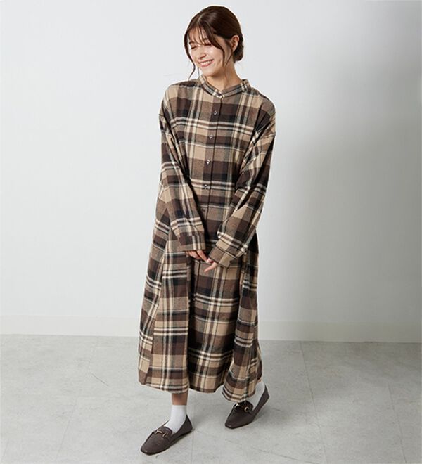 【美品✨】umii908　フランネル　起毛　ワンピース　チェック柄　サイズ2 楽天市場】起毛 チェック（ワンピース｜レディースファッション）の通販