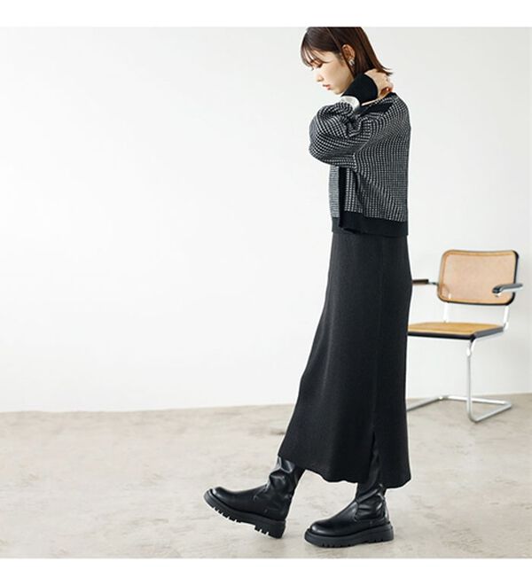 GeeRA（ジーラ）の「レイヤード２点セットワンピース（ニットワンピース）」｜詳細画像