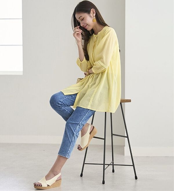 BELLUNA（ベルーナ）の「【再入荷】美ストレッチ素材アンクル丈レギンスパンツ（クロップドパンツ）」｜詳細画像