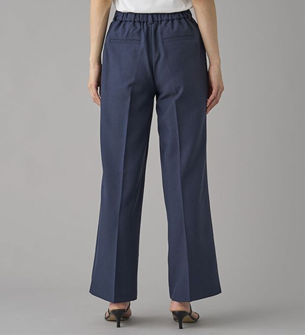 BELLUNA（ベルーナ）の「リネンタッチ美脚タックワイドパンツ（フルレングスパンツ）」｜詳細画像