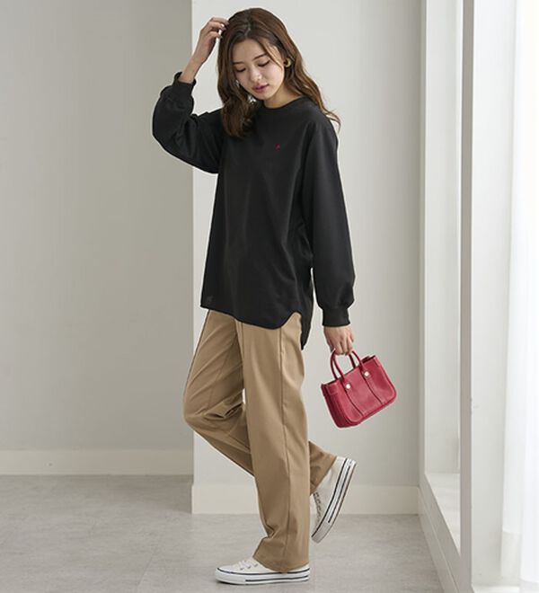 BELLUNA（ベルーナ）の「【ＰＯＬＯ　ＢＣＳ】ミニ裏毛素材デザイントップス（カットソー）」｜詳細画像