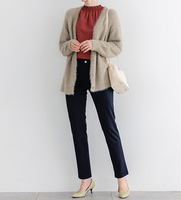 BELLUNA（ベルーナ）の「新触感！マシュマロみたいななめらかストレッチパンツ（フルレングスパンツ）」｜詳細画像