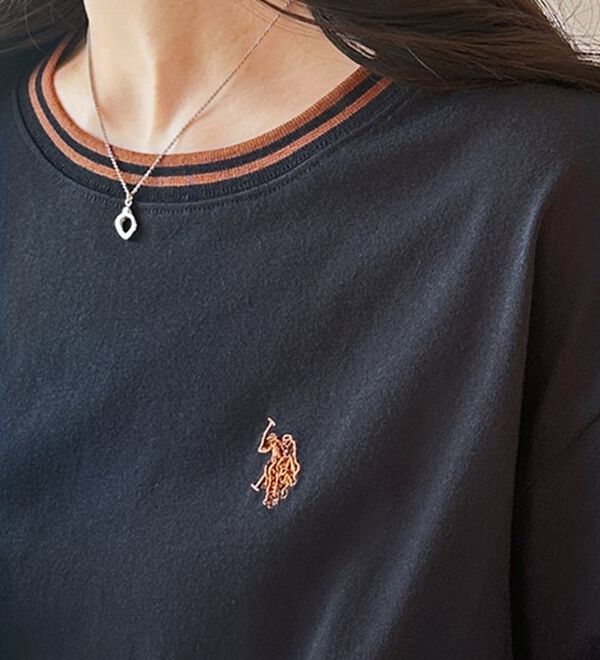 GeeRA（ジーラ）の「【ＵＳ．ＰＯＬＯ．ＡＳＳＮ】ライン配色Ｔシャツ（Tシャツ）」｜詳細画像