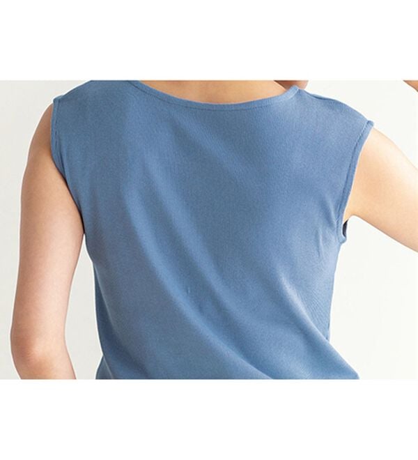 BELLUNA（ベルーナ）の「綿１００％抗菌防臭機能付リブタンクトップ（タンクトップ・キャミソール）」｜詳細画像