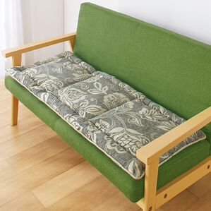 「イタリア製ロングシートクッション「リカモ」（クッション・クッションカバー）」｜グレー