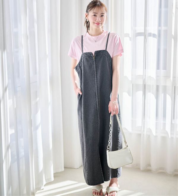 RANAN（ラナン）の「【選べる袖丈】ひんやり！＜BC＞綿100％プチハイネックＴシャツ（カットソー）」｜詳細画像