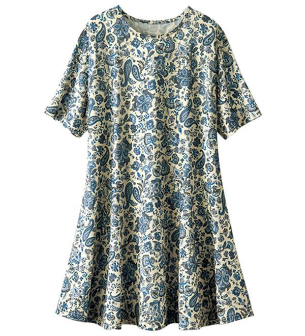 BELLUNA（ベルーナ）の「【接触冷感】フレアーシルエットプリントチュニック（チュニック）」｜詳細画像