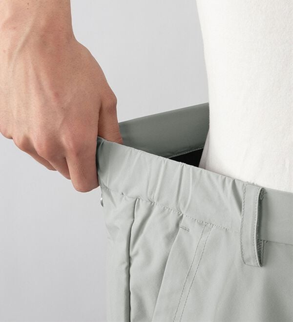 「＜コムルヴァン・オム・ゴルフ＞快適ストレッチ中わたパンツ（メンズフルレングスパンツ）」｜詳細画像
