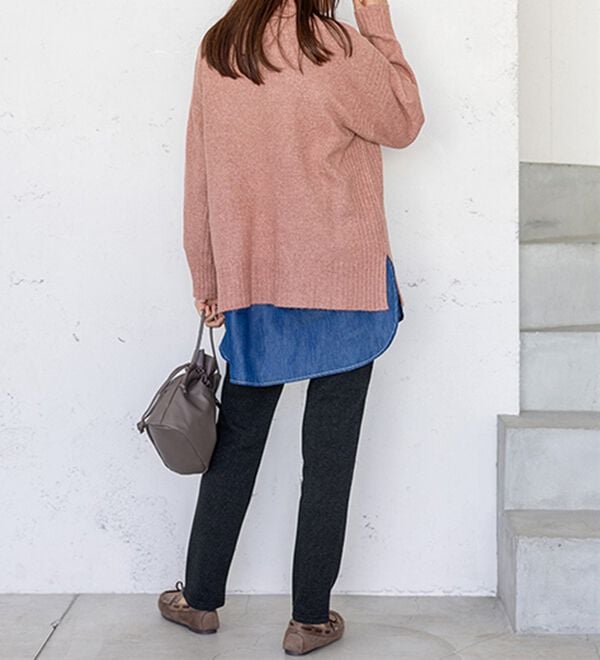 BELLUNA（ベルーナ）の「【あったか仕様♪】すっきり見え！裏ファーパンツ（フルレングスパンツ）」｜詳細画像