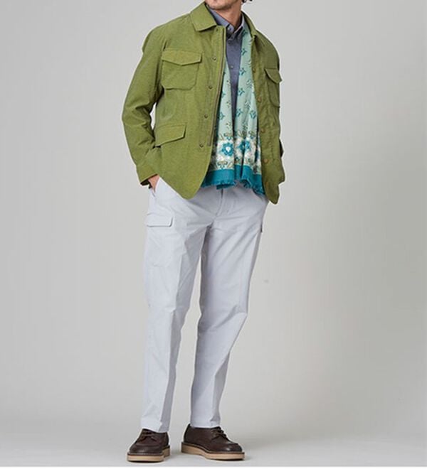 「＜コムルヴァン・オム＞ミリタリーライトジャケット（メンズジャケット）」｜詳細画像