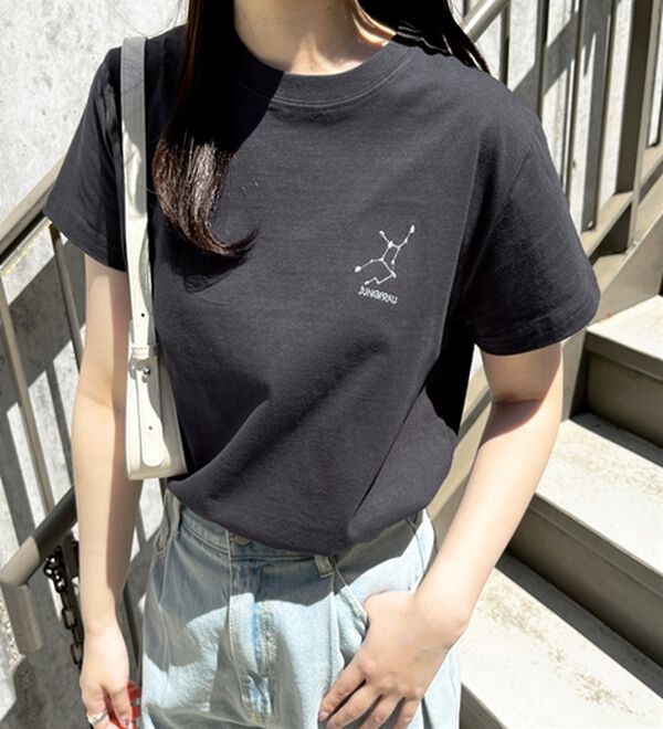 GeeRA（ジーラ）の「綿１００％アソート１ポイント刺しゅうＴシャツ（カットソー）」｜詳細画像