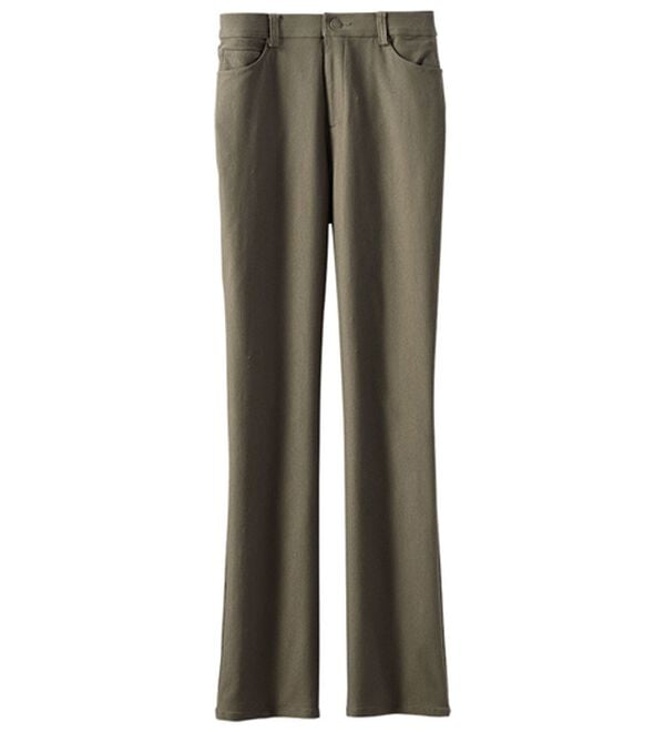 BELLUNA（ベルーナ）の「【選べる裏起毛】静電気防止！ヘリンボーンブーツカットパンツ（フルレングスパンツ）」｜詳細画像