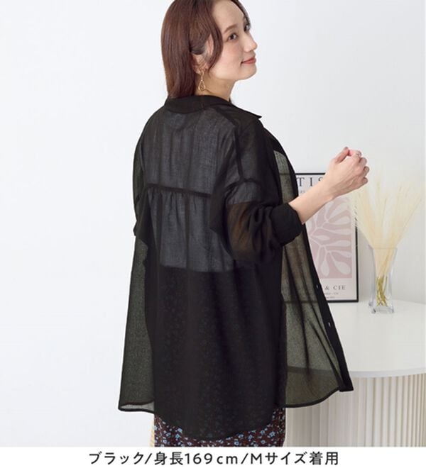 Viola e Viola（ヴィオラ エ ヴィオラ）の「シアーゆったりシャツ（シャツ）」｜詳細画像