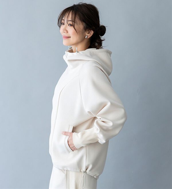 予約です。ダブルジップJerseyパーカー SMART ECO JERSEY】ダブルジップ切替パーカー