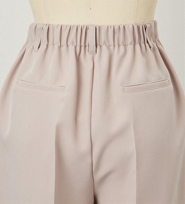 RANAN（ラナン）の「【選べる２丈】機能付！美脚シルエットセンタープレスワイドパンツ（フルレングスパンツ）」｜詳細画像