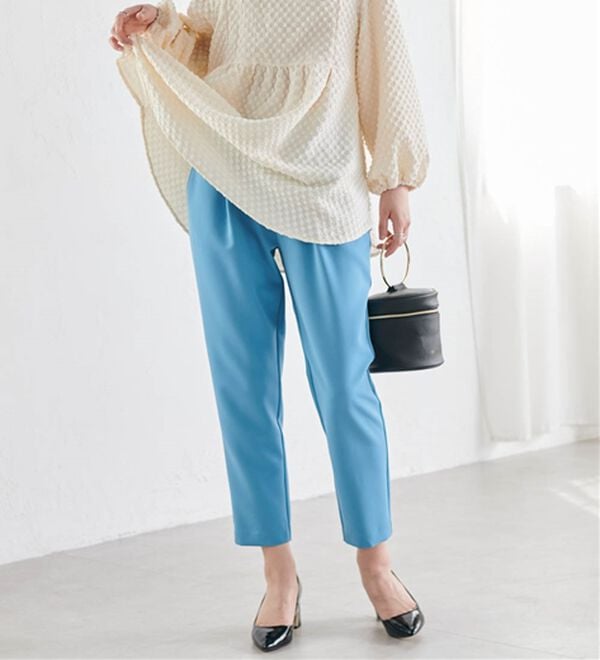 RANAN（ラナン）の「美脚シルエットクロップドパンツ（フルレングスパンツ）」｜詳細画像