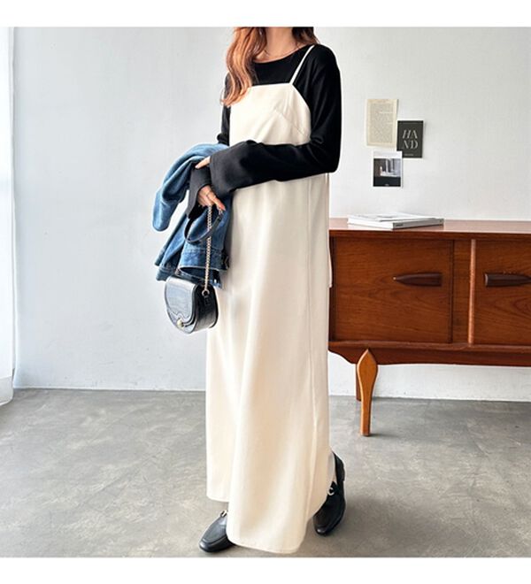 GeeRA（ジーラ）の「バックストラップデザインキャミワンピース（その他ワンピース）」｜詳細画像