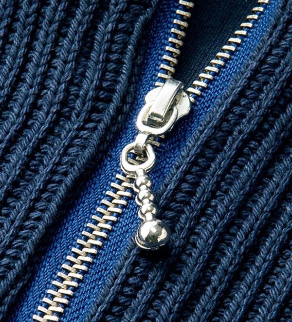 ルフラン（ルフラン）の「ニット&times;デニムのジップ使いチュニック（チュニック）」｜詳細画像