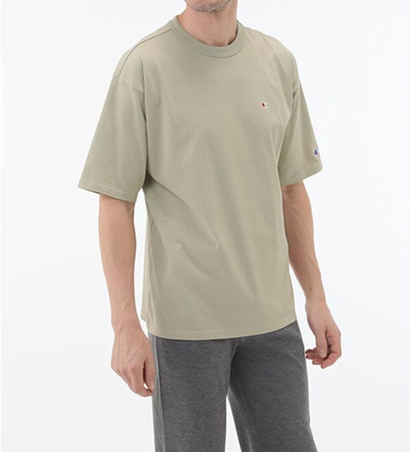 「＜チャンピオン＞綿１００％リラックスフィット５分袖Ｔシャツ（メンズＴシャツ）」｜詳細画像