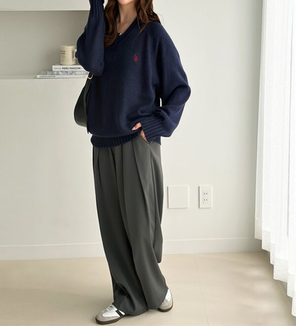 GeeRA（ジーラ）の「【Ｕ．Ｓ．ＰＯＬＯ　ＡＳＳＮ．】Ｖネックニット（ニット・セーター）」｜詳細画像