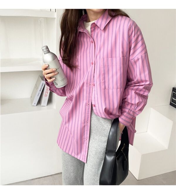 GeeRA（ジーラ）の「アソート柄オーバーサイズシャツ（シャツ）」｜詳細画像