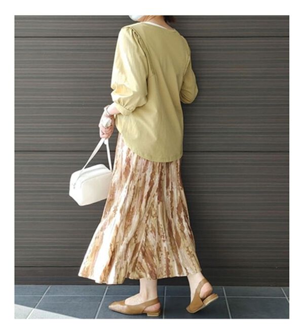 BELLUNA（ベルーナ）の「裾切替デザインフレアースカート（ひざ丈スカート）」｜詳細画像