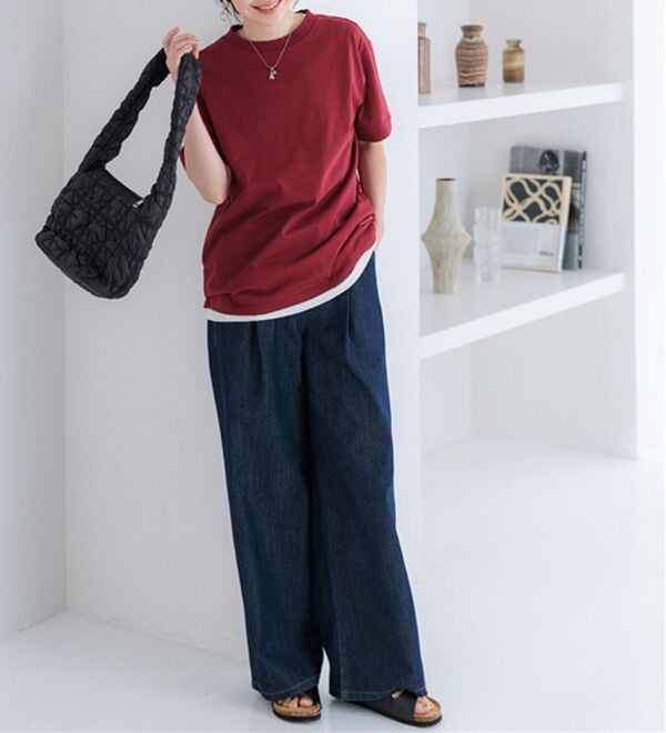 BELLUNA（ベルーナ）の「ヒンヤリ！綿１００％大人顔サマ見えＴシャツ（Tシャツ）」｜詳細画像