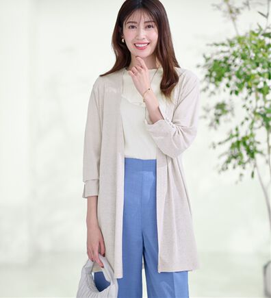 alotta（アロッタ）の「さらっと軽い！シアートッパーカーディガン（その他カーディガン）」