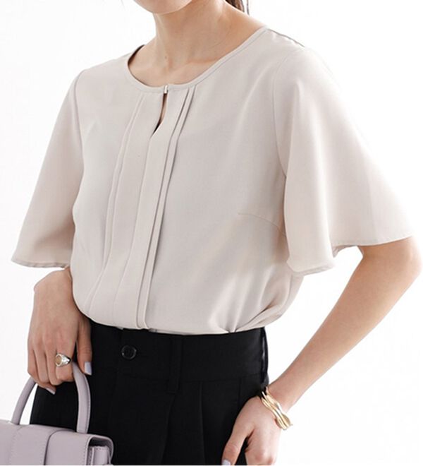 GeeRA（ジーラ）の「フロントタックフレアースリーブブラウス（ブラウス）」｜詳細画像